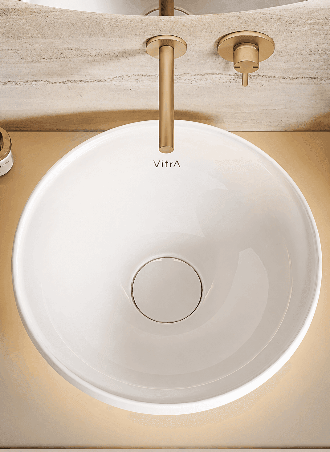 LED-lit washbasin